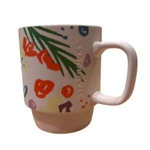 Starbucks Tropical Ceramic Mug with Multicolor Design